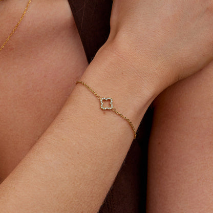 Bransoletka Luxe Crystal Clover - Wodoodporna Bransoletka