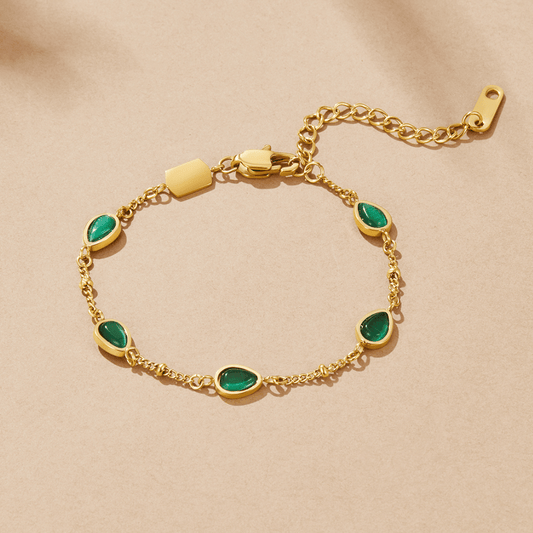 Bransoletka Arizona Green Stone - Wodoodporna Bransoletka