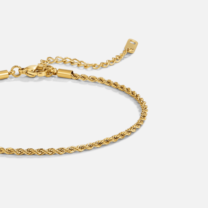 Calla Gold - Wodoodporna Bransoletka na kostkę
