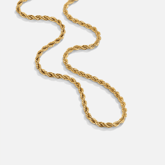 Calla Gold - Wodoodporny Naszyjnik z Twisted Chain