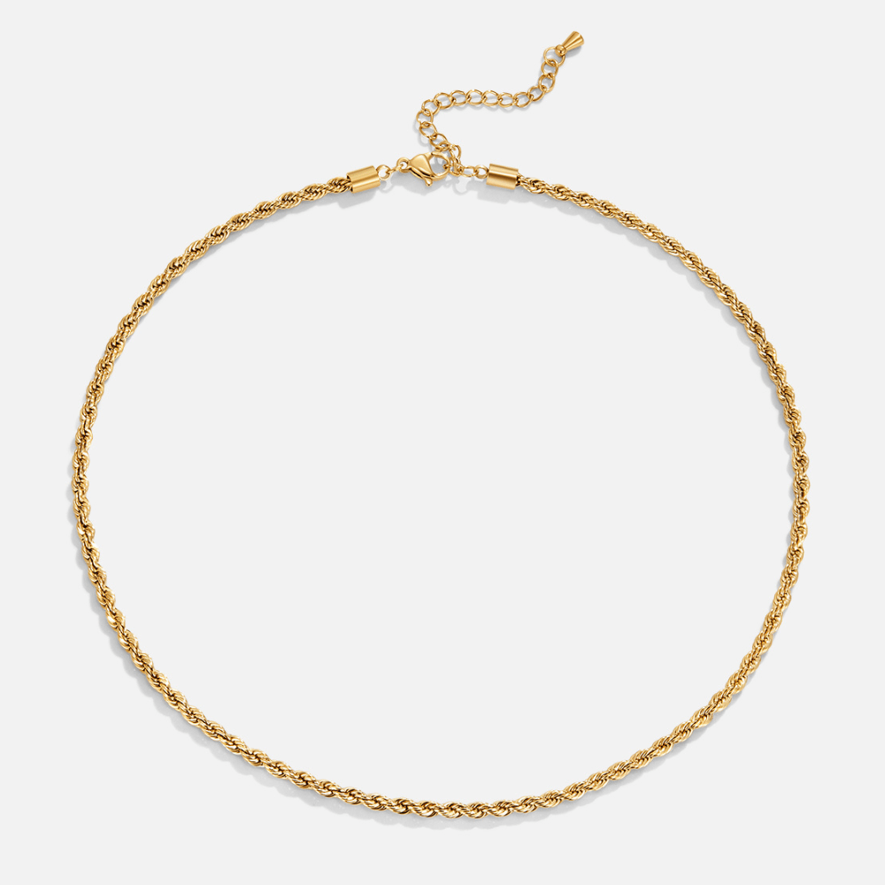 Calla Gold - Wodoodporny Naszyjnik z Twisted Chain