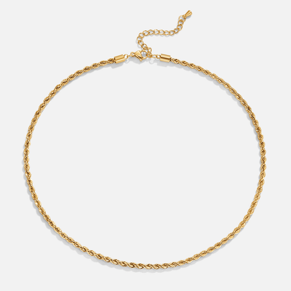 Calla Gold - Wodoodporny Naszyjnik z Twisted Chain