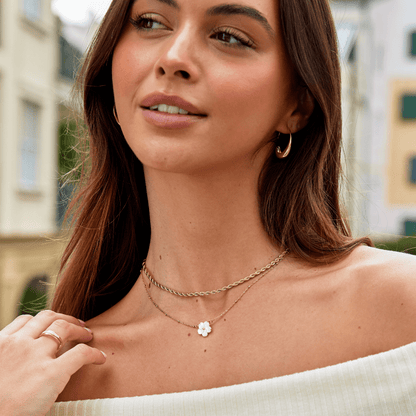 Calla Gold - Wodoodporny Naszyjnik z Twisted Chain