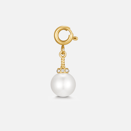Kryształowy i Perłowy Charm - Wodoodporny Charm