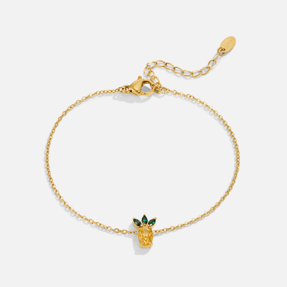 Bransoletka Kryształowa Ananas - Wodoodporna Bransoletka