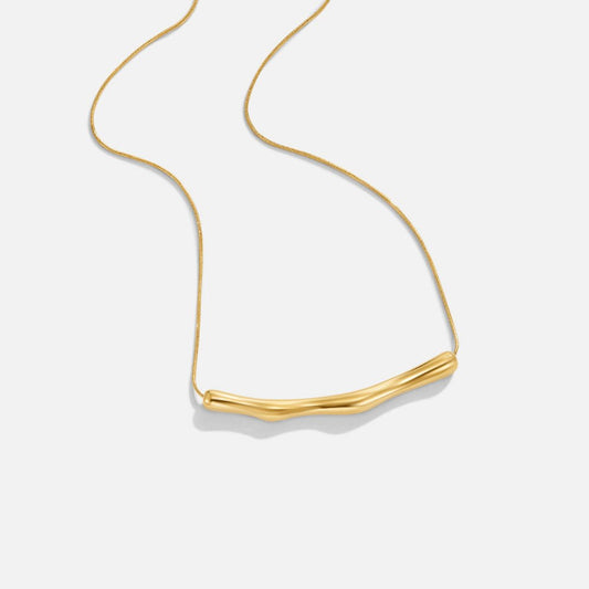 Naszyjnik Deana Gold Bamboo - Wodoodporny Naszyjnik