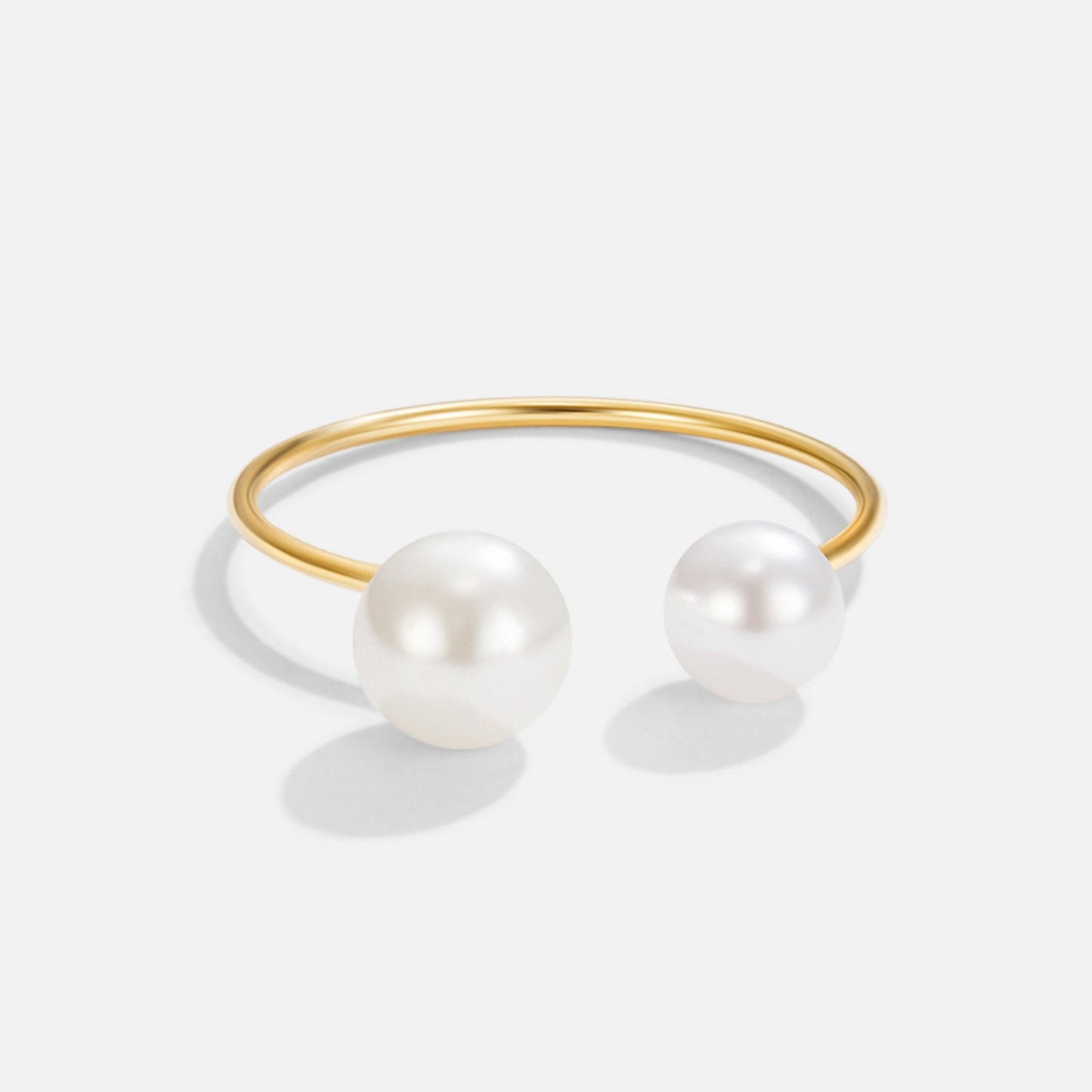 Durya Double Pearl Wrap - Oszałamiający Pierścionek