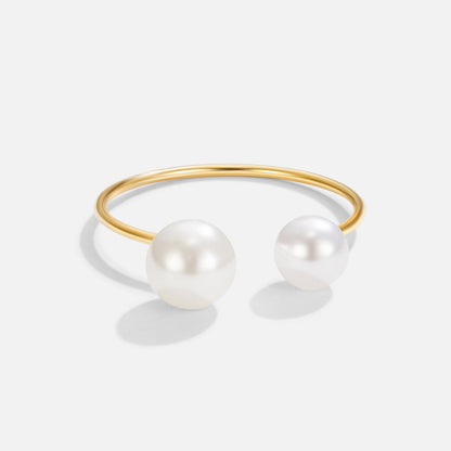 Durya Double Pearl Wrap - Oszałamiający Pierścionek