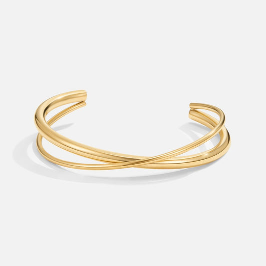 Bransoletka Eva Gold Twist - Wodoodporna Bransoletka