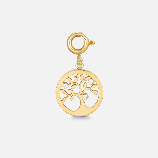 Złote Drzewo Życia Charms - Wodoodporne Charms