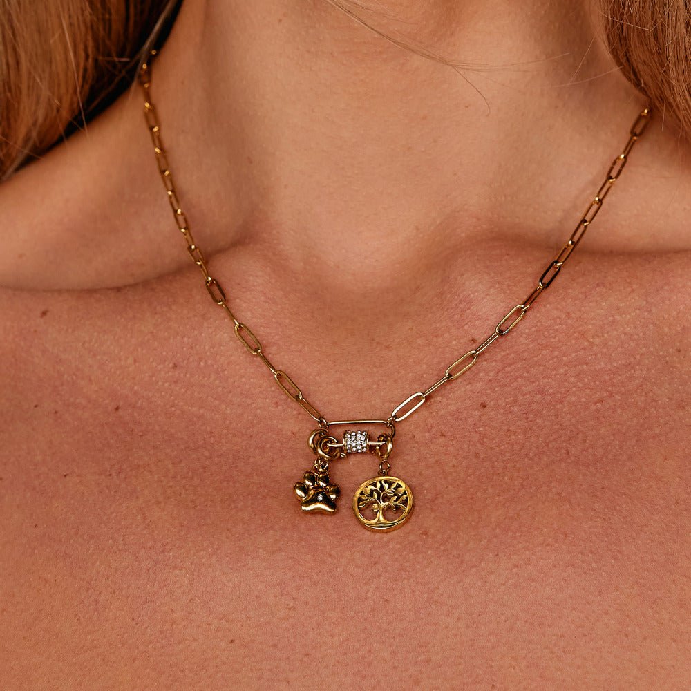 Złote Drzewo Życia Charms - Wodoodporne Charms