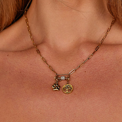 Złote Drzewo Życia Charms - Wodoodporne Charms