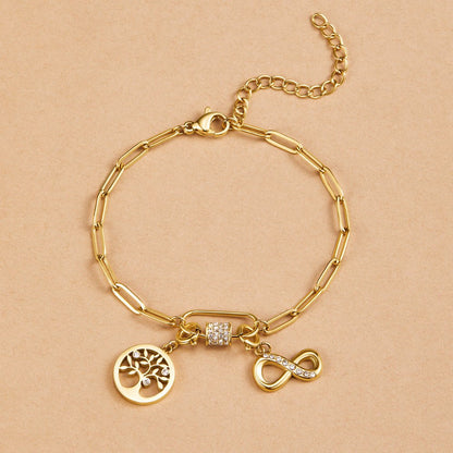 Złote Drzewo Życia Charms - Wodoodporne Charms