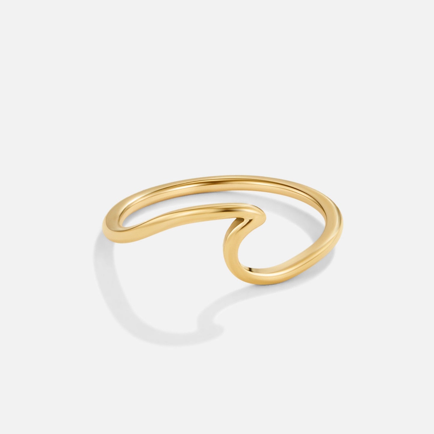 Imari Gold Wave - Wodoodporny Pierścionek