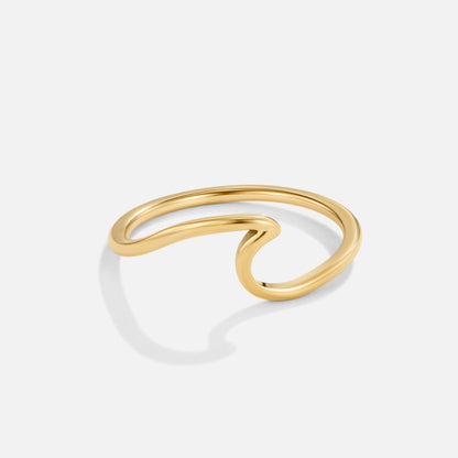 Imari Gold Wave - Wodoodporny Pierścionek