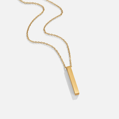 Naszyjnik Lala Gold Bar - Wodoodporny Naszyjnik