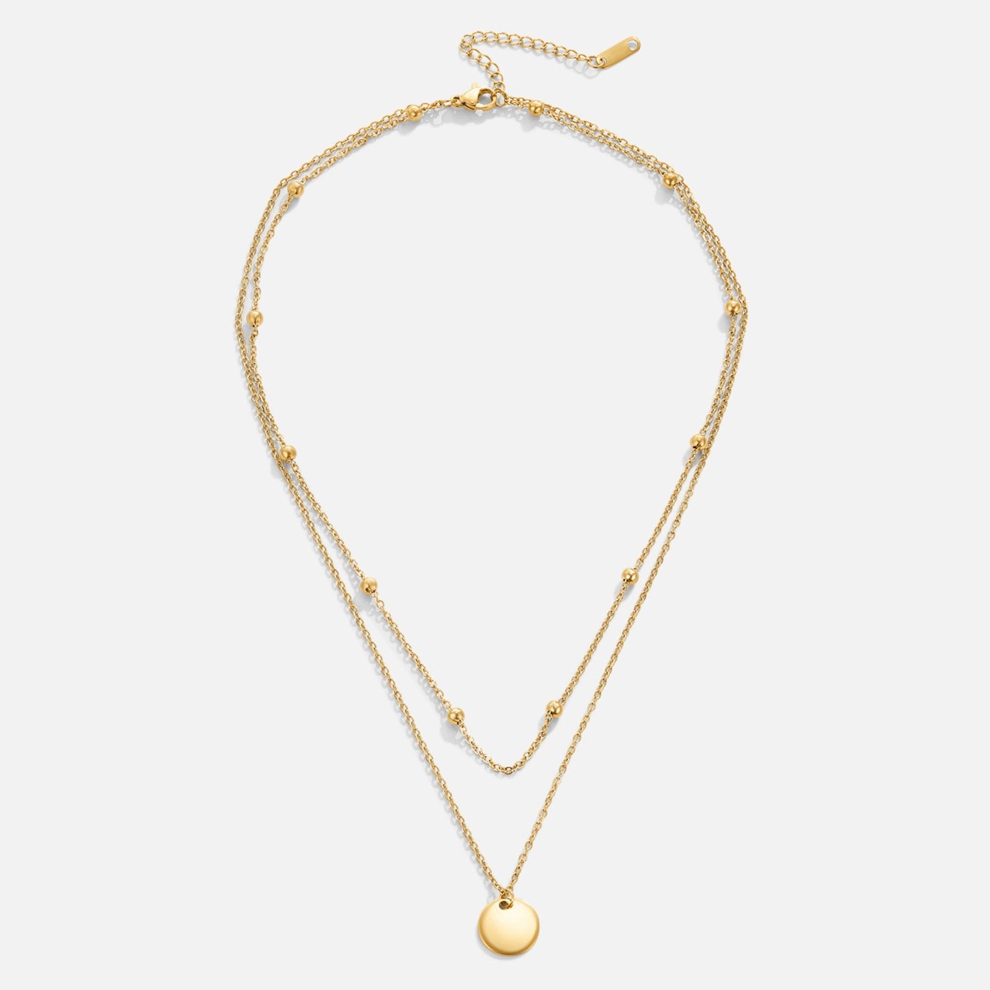 Naszyjnik z warstwowych dysków - Wodoodporny