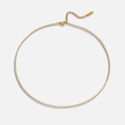 Naszyjnik Cordelia Gold Crystal - Wodoodporny Kryształ