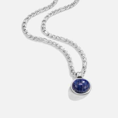 Naszyjnik Liza Lapis Lazuli ze Srebra - Wodoodporny Naszyjnik