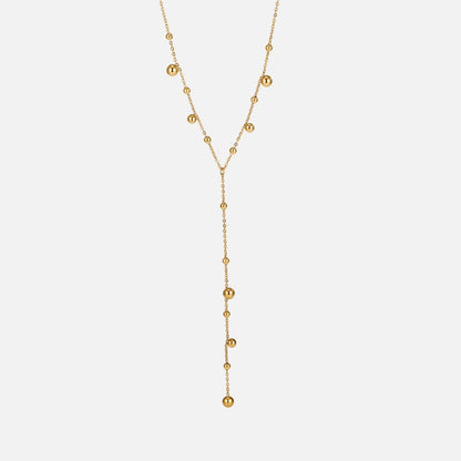 Naszyjnik z Frędzlami Lovi Gold Beads - Wodoodporny Naszyjnik