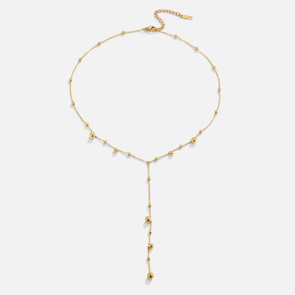 Naszyjnik z Frędzlami Lovi Gold Beads - Wodoodporny Naszyjnik