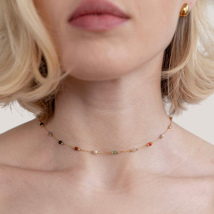 Naszyjnik z Kamieniami Beads Lulu - Wodoodporny Naszyjnik
