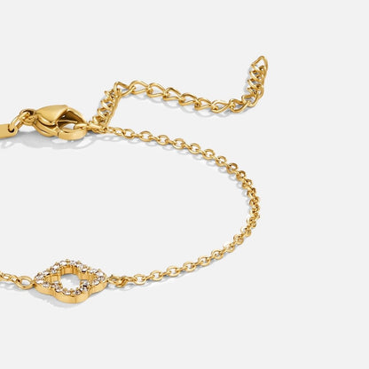 Bransoletka Luxe Crystal Clover - Wodoodporna Bransoletka