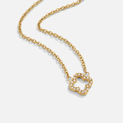 Naszyjnik Luxe Crystal Clover - Wodoodporny Naszyjnik