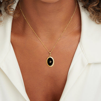 Naszyjnik Midnight Star Onyx - Wodoodporny Naszyjnik