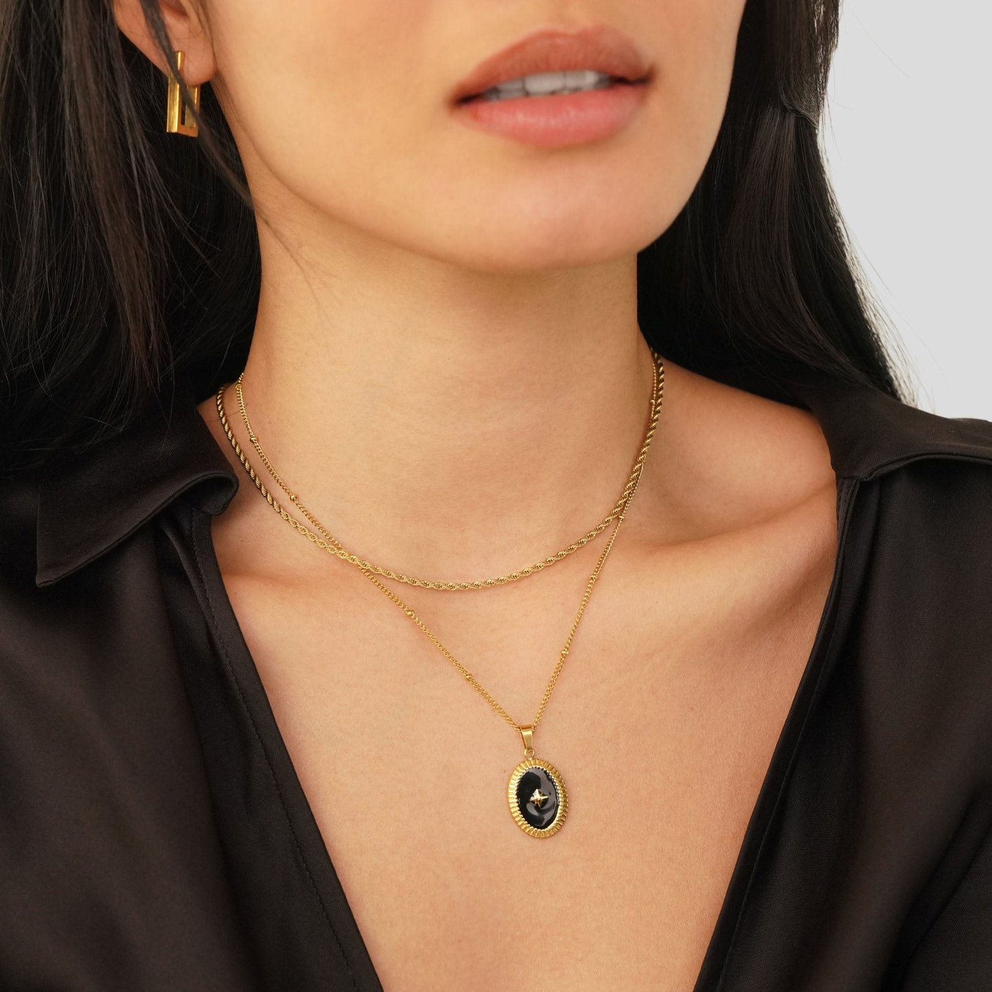 Naszyjnik Midnight Star Onyx - Wodoodporny Naszyjnik