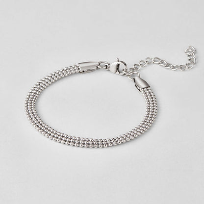 Bransoletka z Beads Srebrna Milan - Wodoodporna Bransoletka