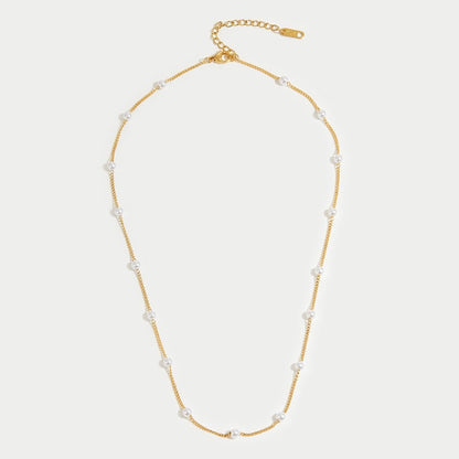 Naszyjnik Nura Pearl - Wodoodporny Naszyjnik z 18K Złota