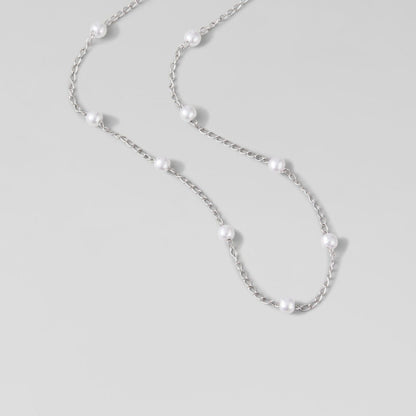Naszyjnik Nura Pearl Silver - Wodoodporny Naszyjnik