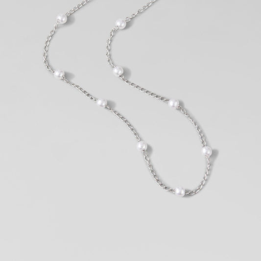 Naszyjnik Nura Pearl Silver - Wodoodporny Naszyjnik