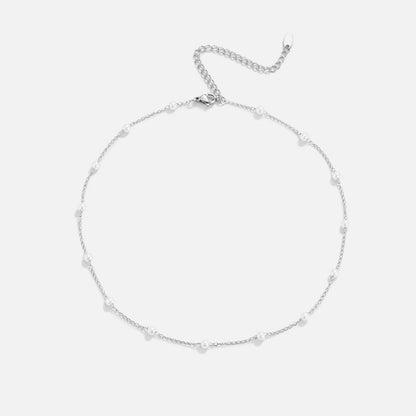 Naszyjnik Nura Pearl Silver - Wodoodporny Naszyjnik