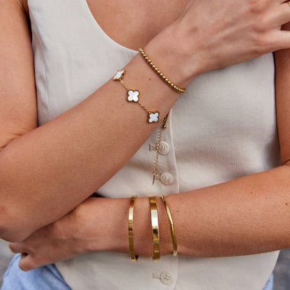 Złota Bransoletka Rina - Wodoodporna Biżuteria