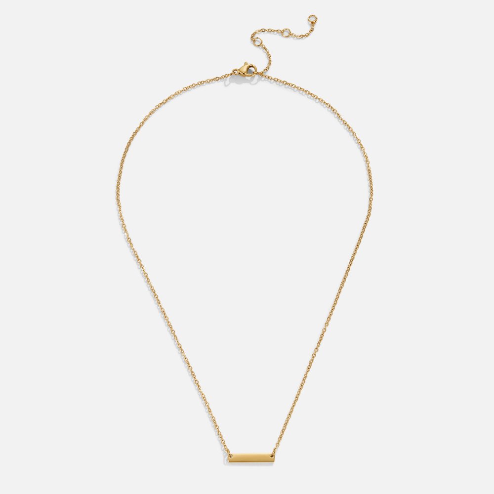 Naszyjnik Rina Gold Bar - Wodoodporny Naszyjnik