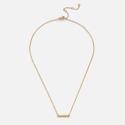 Naszyjnik Rina Gold Bar - Wodoodporny Naszyjnik