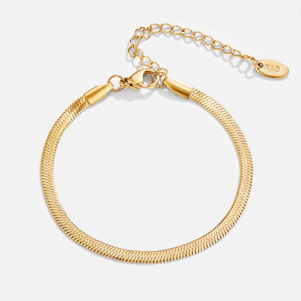Sarya Snake Chain - Wodoodporna Złota Bransoletka