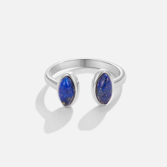 Srebrny Pierścień z Lapis Lazuli - Wodoodporny Pierścień