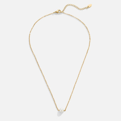 Naszyjnik Solitaire Gold Pearl - Wodoodporny Naszyjnik