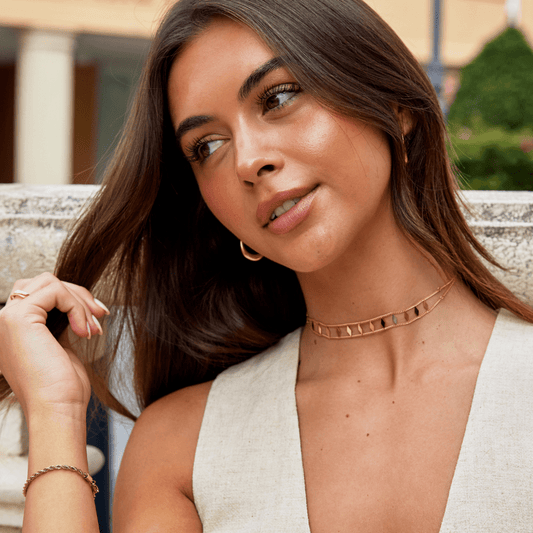 Zara - Wodoodporny Złoty Choker