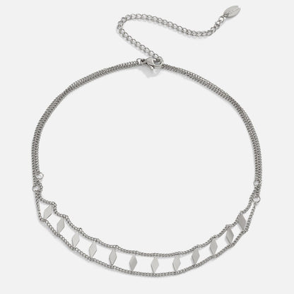 Zara Srebrny Choker - Wodoodporny Choker